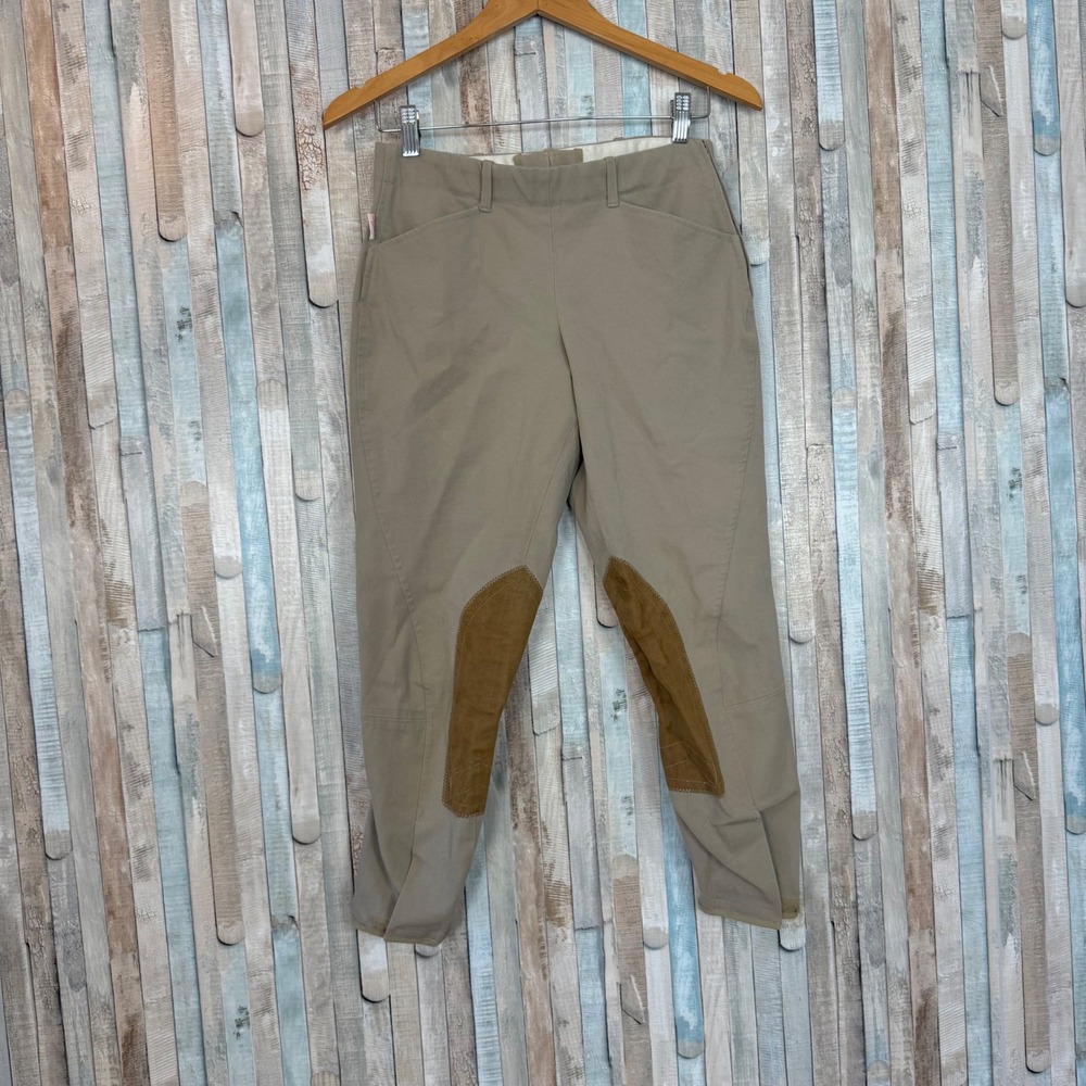 Tailored Sportsman 1965 Schooling Low Rise Side Zip Riding Breeches Tan Pants 28